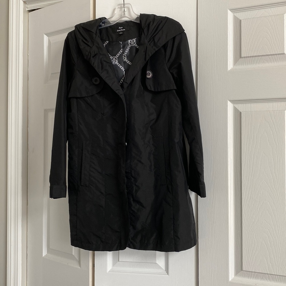 Dennis Basso Black Raincoat